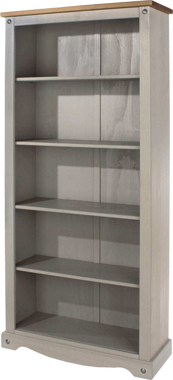 Corona Grey tall bookcase