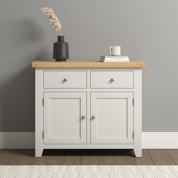 Windsford 2 Door 2 Drawer Sideboard - Ivory/Oak