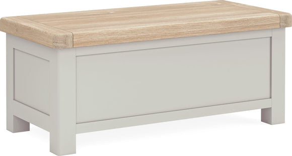 Salcombe Stone Grey Blanket Box