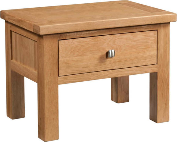 Devonshire Oak Lite Side Table With Drawer