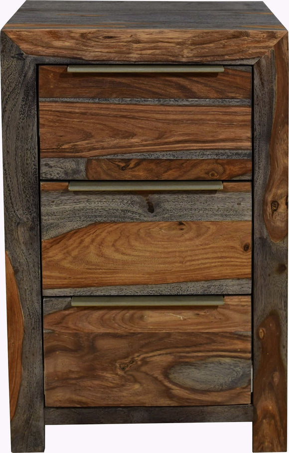 Kerala 3 Drawer Bedside