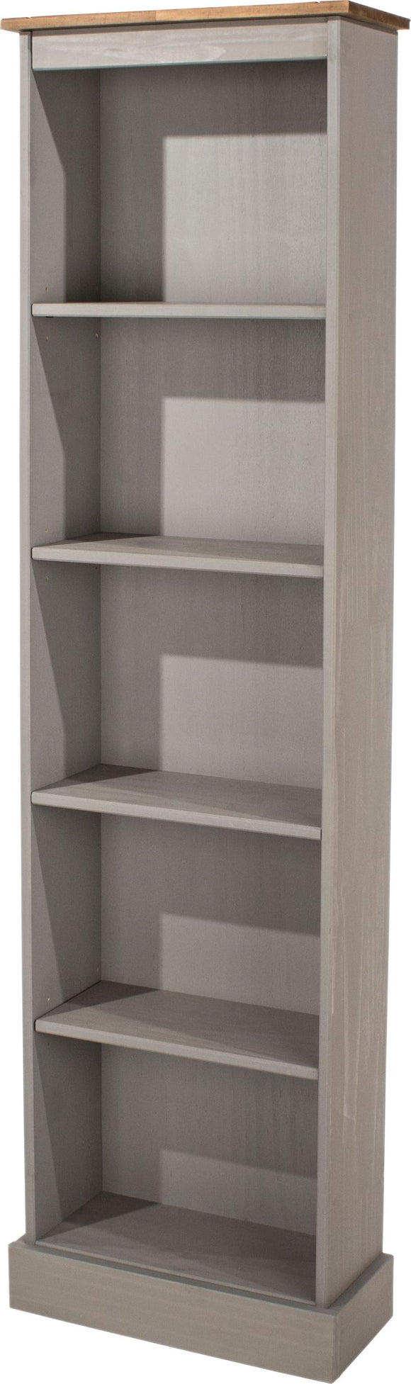 Corona Grey tall narrow bookcases