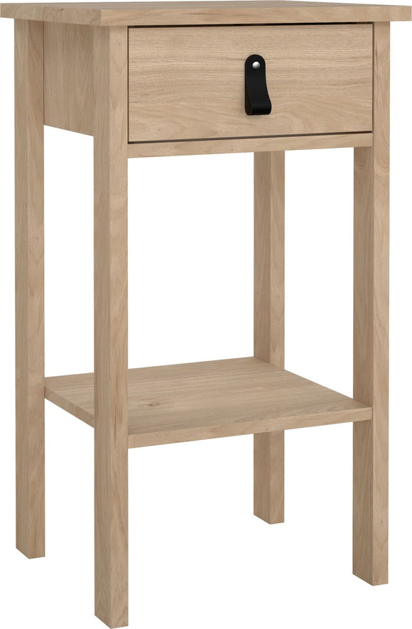 Barcelona Bedside Table with 1 Drawers in Jackson Hickory Oak