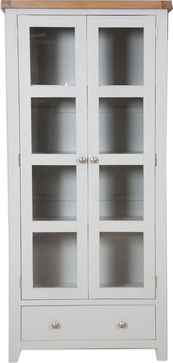 Canberra Grey Display Cabinet