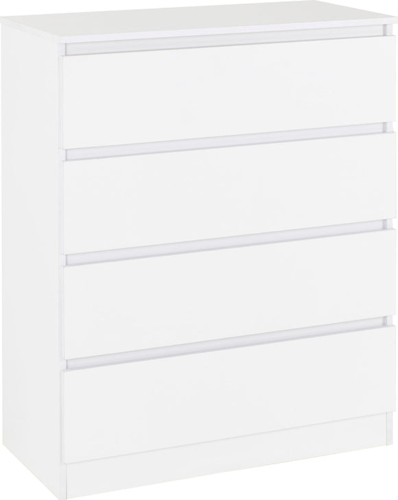 Malbury 4 Drawer Chest - White