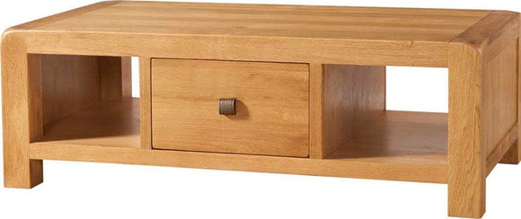 Avebury Oak Large Coffee Table With Drawer