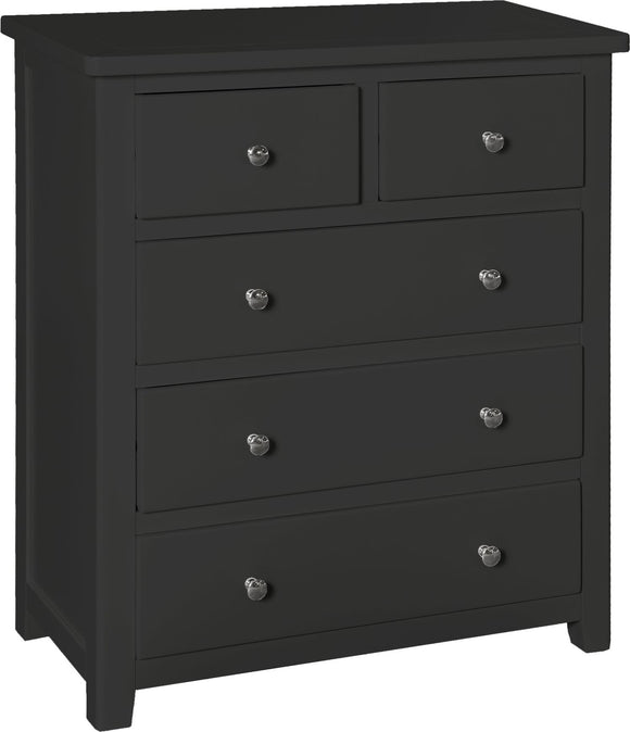 Henley 2 over 3 Chest-Charcoal
