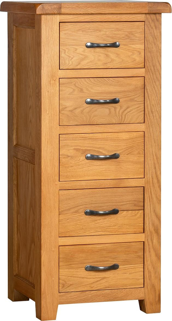 Somerford Oak 5 Drawer Wellington