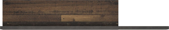 Brooklyn Shelf in Walnut and Dark Matera Grey