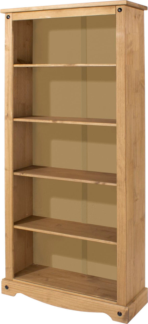 Corona Mexican Pine tall bookcase