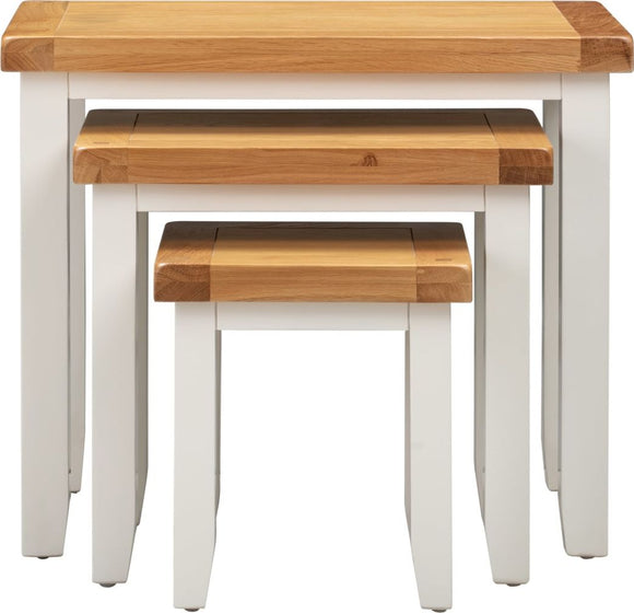 Canberra White Nest of Tables