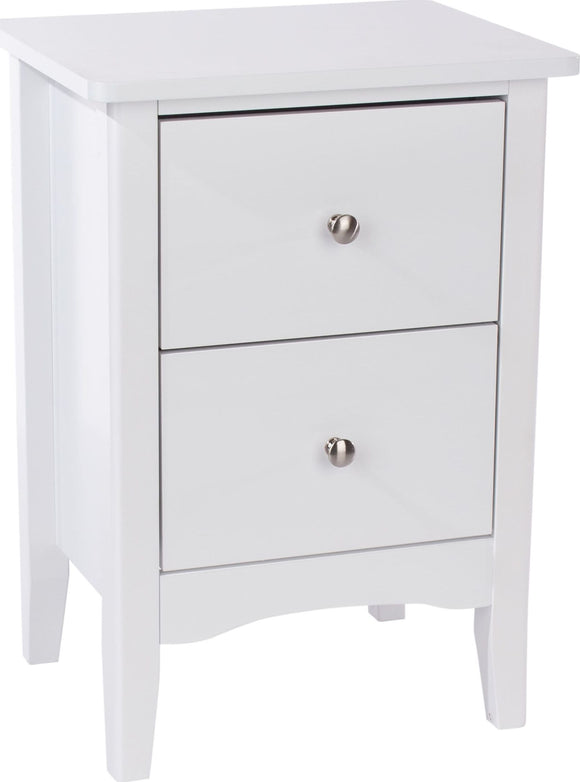 Como Bedside Cabinet - White