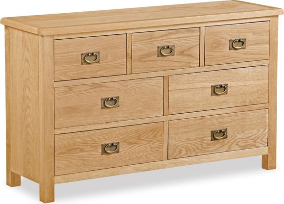 Manor Oak Lite Chest 3 Over 4