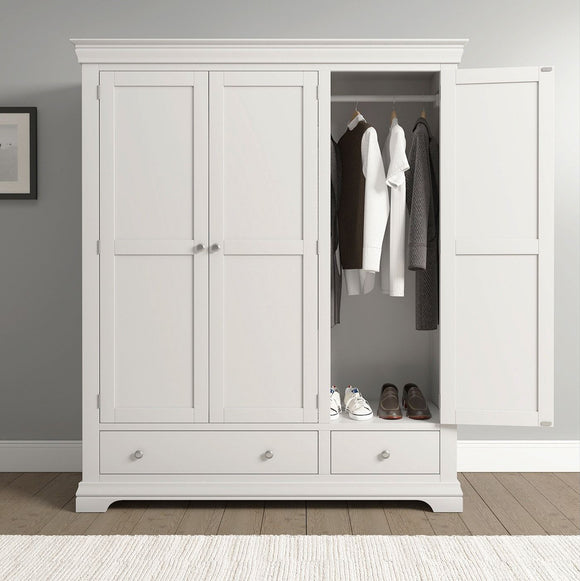 Chateau 3 Door Wardrobe - Ivory