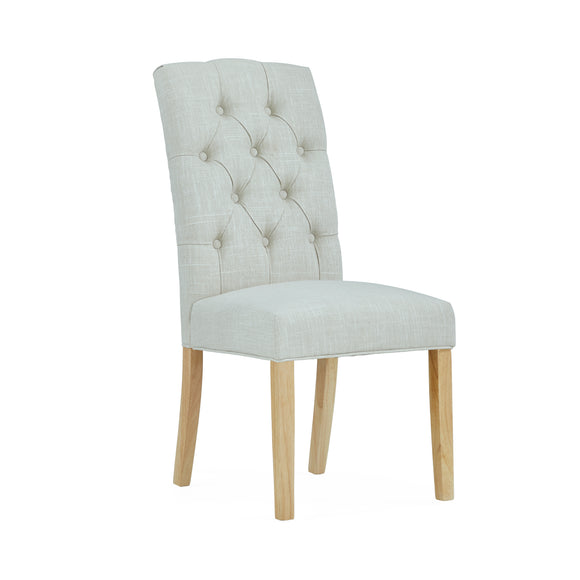 Burlingham Upholstered Chair - Light Grey