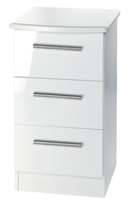 Knightsbridge Hi Gloss Bedside Cabinets