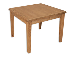 Canberra Oak Square Dining Table - Rustic Finish