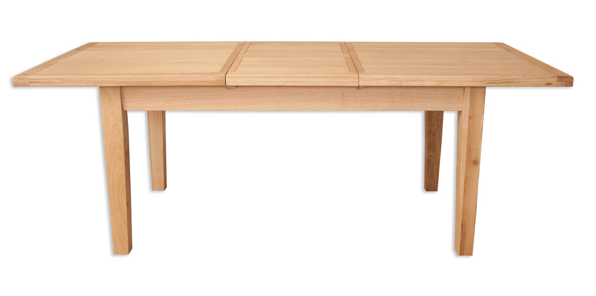 Canberra Oak Large Extending Table Natural Finish Pine & Oak Warehouse