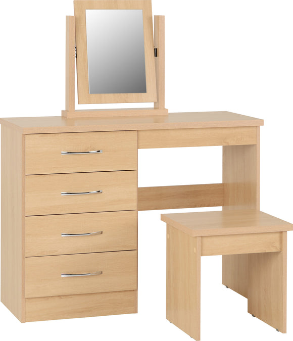 Utah 4 Drawer Dressing Table Set - Sonoma Oak