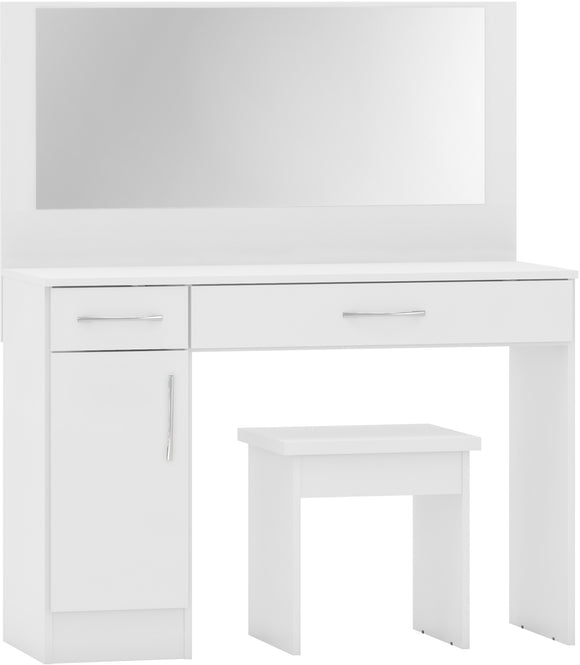Utah Vanity Dressing Table Set - White Gloss