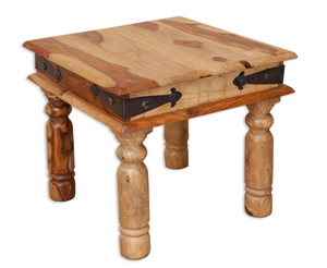 Goa Indian Rosewood Square Coffee Table - 45x45cm