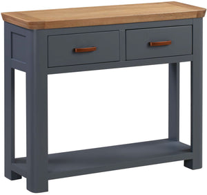 Crescent Oak Large Console Table - Midnight Blue