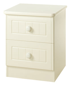 Warwick 2 Drawer Bedside Cabinet