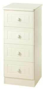 Warwick 4 Drawer Bedside Cabinet