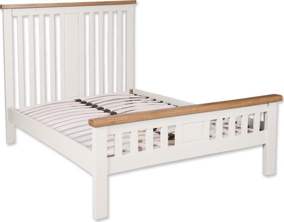 Canberra Painted Double Bed Frame - White