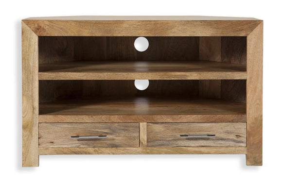 Cube Petite Corner TV Unit - Mango