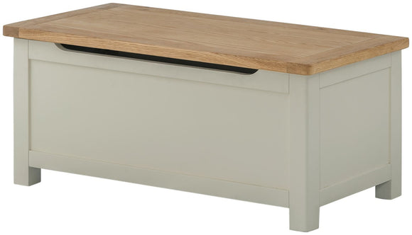 Oregon Oak Blanket Box - Stone
