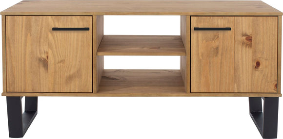 Texas 2 door flat screen TV unit - Pine