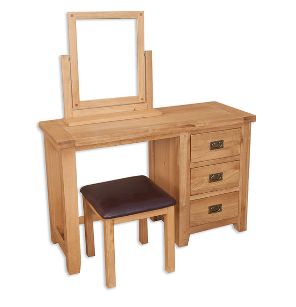 Canberra Oak Dressing Table - Natural Finish