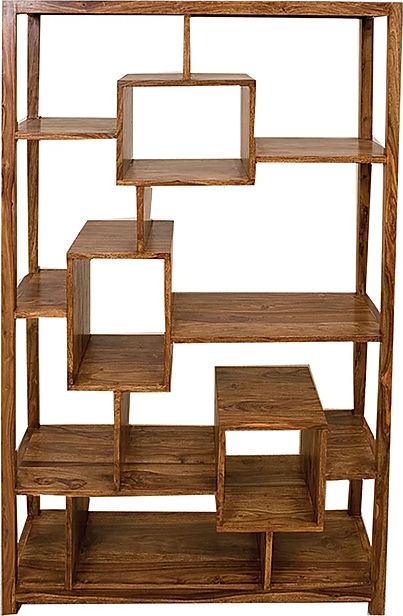 Cube Petite Large Bookcase - Sheesham