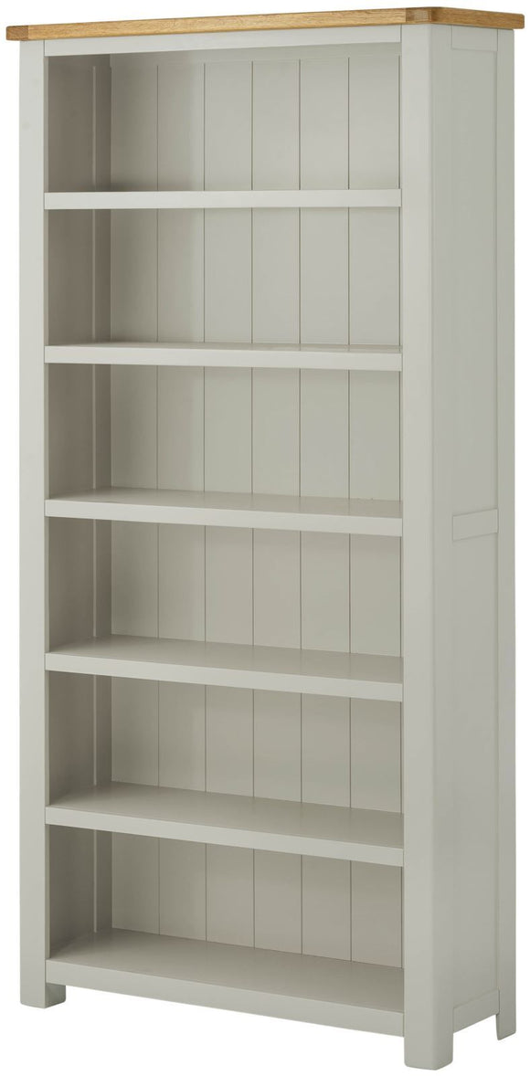 Oregon Oak Large Bookcase - Stone