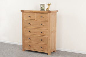 Devonshire Oak 4+2 Chest of Drawers