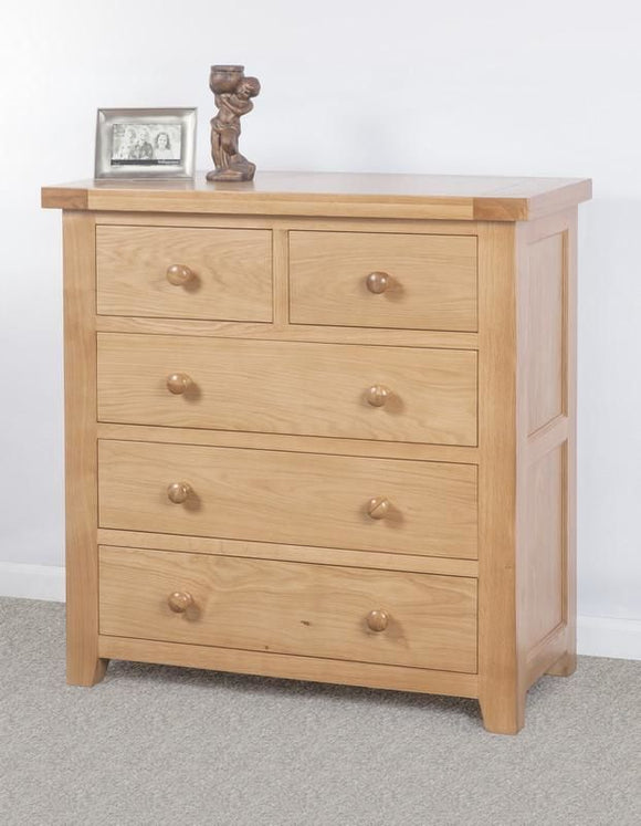 Devonshire Oak 3+2 Chest of Drawers