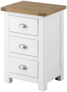 Oregon Oak Bedside Cabinet - White