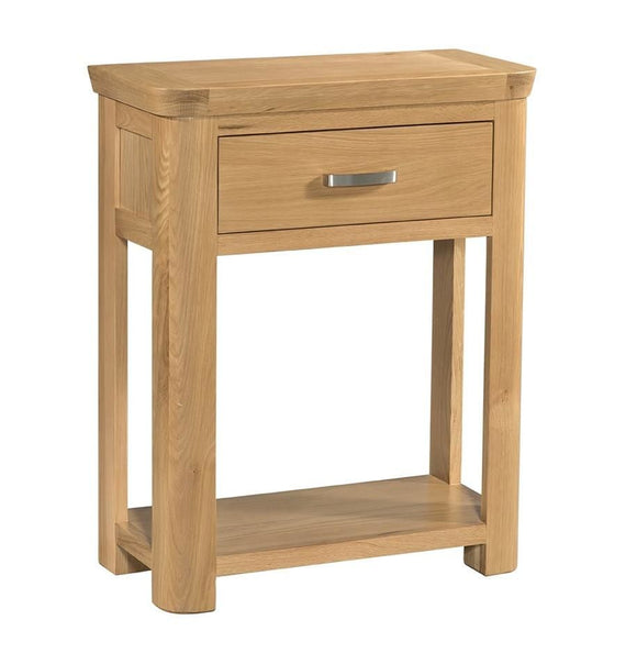 Crescent Oak Small Console Table - Oak