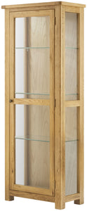 Oregon Oak Glazed Display Cabinet - Oak