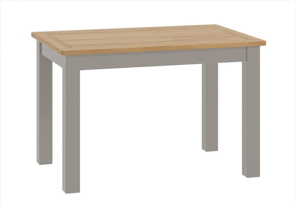 Oregon Oak Fixed Dining Table - Stone