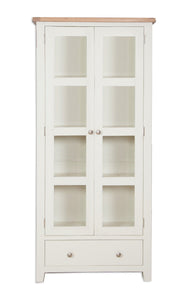 Canberra Painted Display Cabinet - Ivory