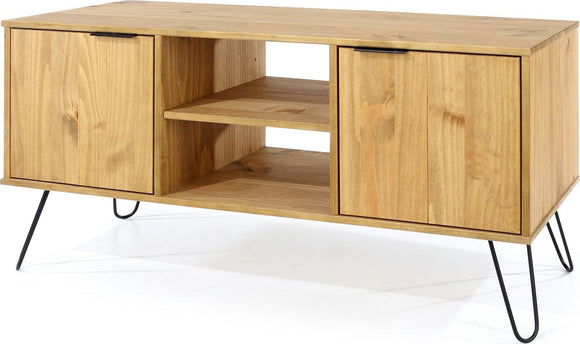 Augusta Pine 2 door flat screen TV unit