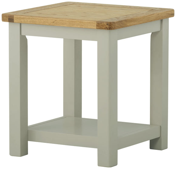 Oregon Oak Lamp Table - Stone