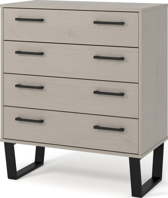 Texas 4 drawer chest of drawers - Grey
