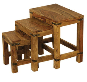 Goa Indian Rosewood Nest of Tables