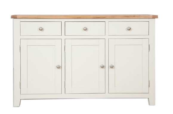 Canberra Painted Triple Sideboard - Ivory