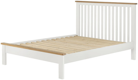 Oregon Oak 3'0 Bed - White