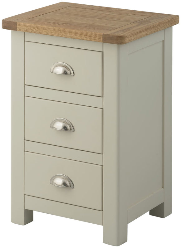 Oregon Oak Bedside Cabinet - Stone