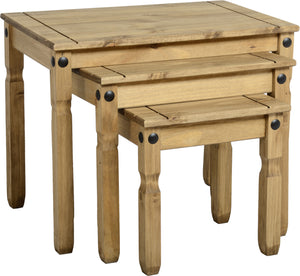 Corona Mexican Pine Nest of Tables
